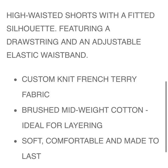 Joah Brown fitted sweat short - yellow - size xs/s - Picture 5 of 6